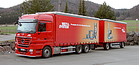 METU lorry ready to leave