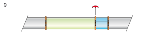Installation du tube coulissant METU-FORM, étape 9